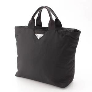 Prada Saffiano 2way Black Nylon Tote Bag Nylon Re